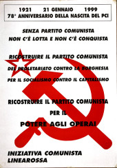 78° anniversario della nascita del P.C.I. Manifesto