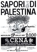 Sapori di Palestina, manifesto