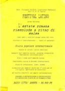 Festival latino, manifesto