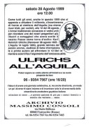 Ulrichs a L'Aquila, manifesto