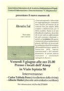 Presentazione nuovo numero Alternativa Sud, manifesto