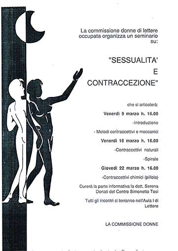 Sessualità e contraccezione, manifesto