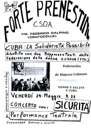 Cuba: la solidarietà possibile, manifesto