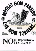 No all'imperialismo italiano, manifesto