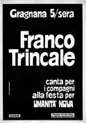 Franco Trincale per Umanità Nova, manifesto