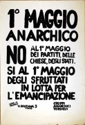 1° Maggio Anarchico, manifesto