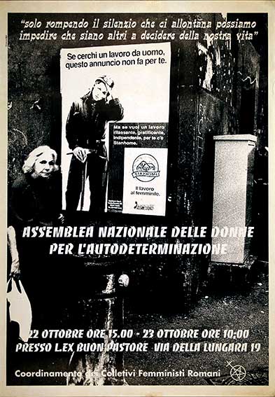Assemblea nazionale delle donne per l'autodeterminazione, manifesto