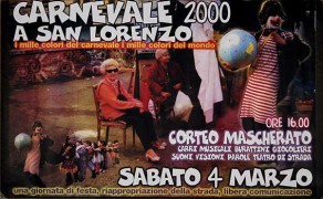 carnevale 2000 a san lorenzo, manifesto