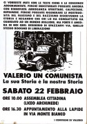 Valerio un comunista, Manifesto