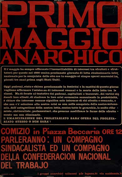 Primo maggio anarchico, Manifesto