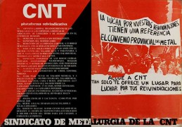 C.N.T., plataforma reivindicativa, manifesto