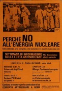 Perché no all'energia nucleare, manifesto