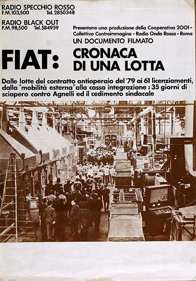 Fiat: cronaca di una lotta, manifesto