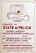 Contro lo stato di polizia, manifesto