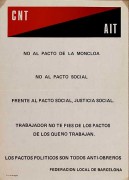 No al pacto de la Moncloa, manifesto