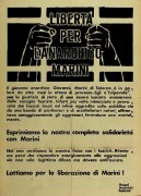 libertà per l'anarchico marini manifesto