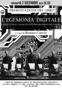 l'egemoni deigitale, locandina presentazione del libro con la partecipazione di Renato Curcio