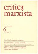 CRITICA MARXISTA. RIVISTA BIMESTRALE 1979 ANNO 17 N°6