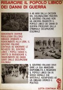 Risarcire il popolo libico, manifesto