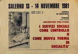 I servizi sociali come controllo o come nuova forma di socialità, manifesto