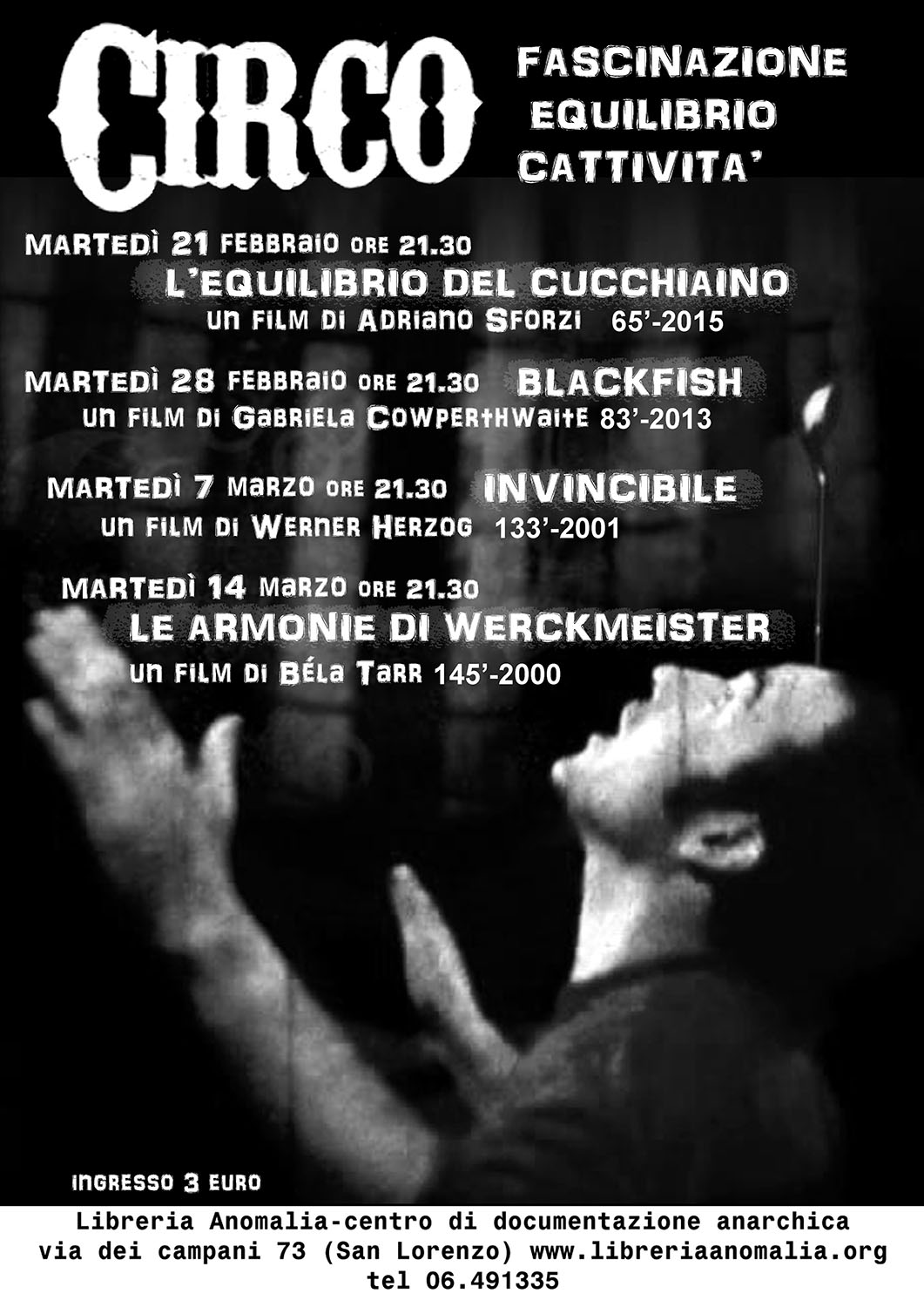 locandina di presentazione del ciclo di film sul circp