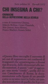 CHI INSEGNA A CHI cronache della repressione nella scuola